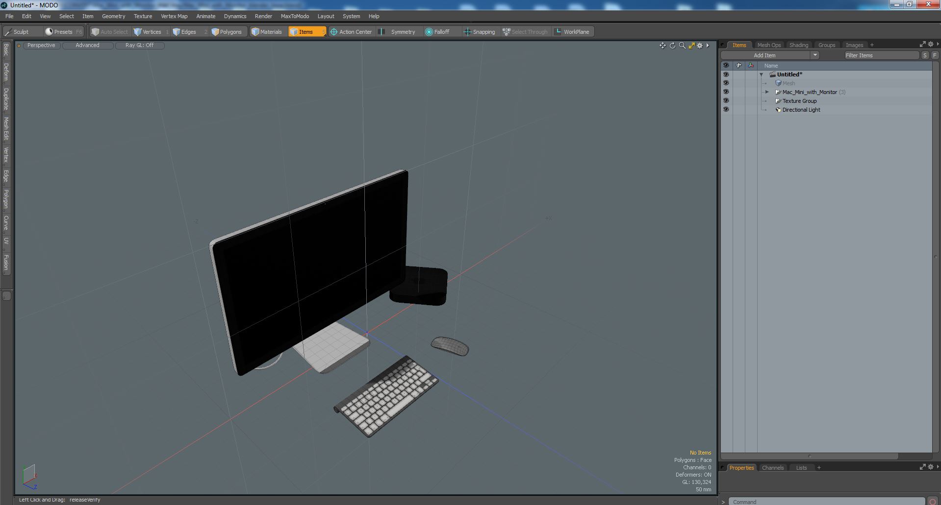 3D Mac Mini with Monitor