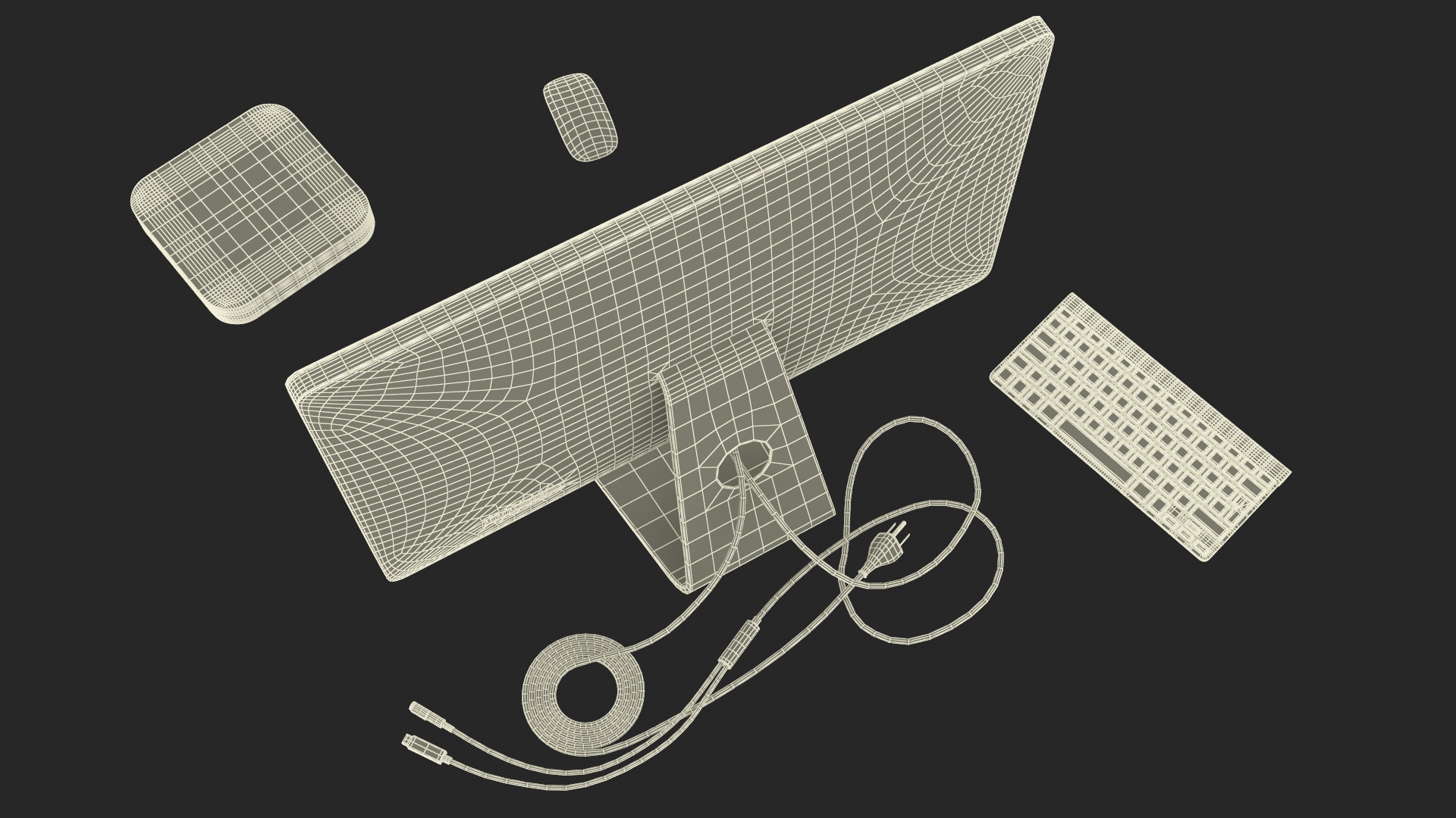 3D Mac Mini with Monitor