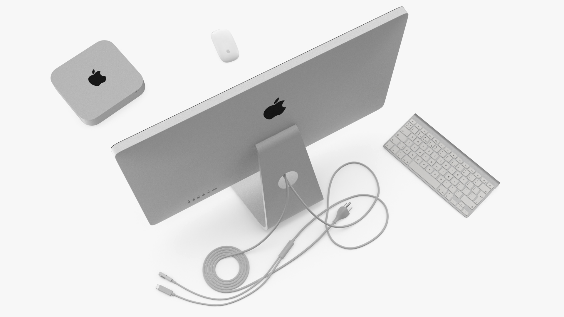 3D Mac Mini with Monitor