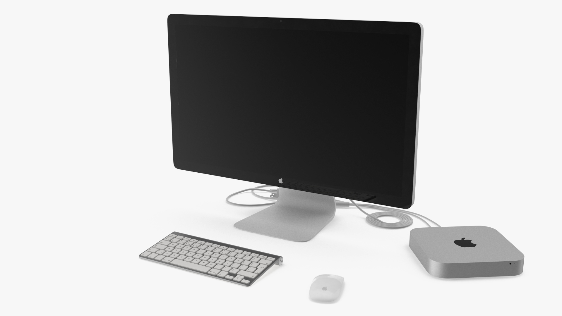 3D Mac Mini with Monitor