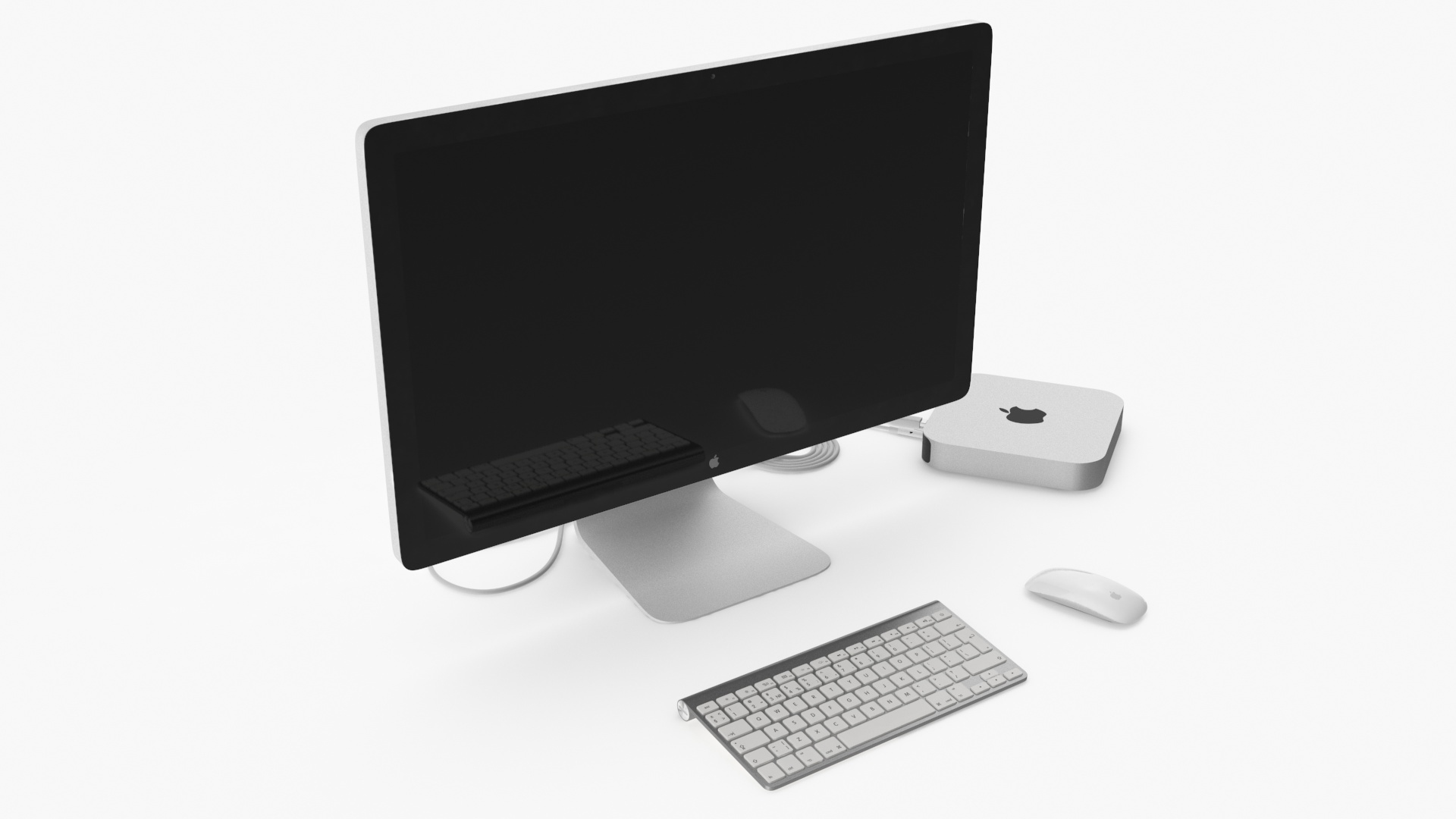 3D Mac Mini with Monitor