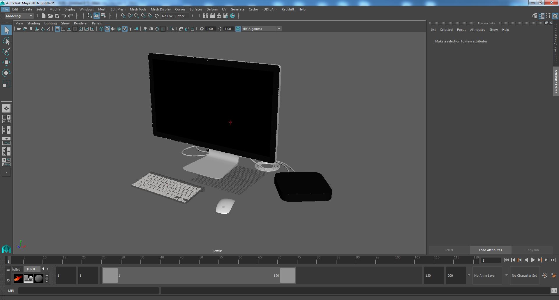 3D Mac Mini with Monitor