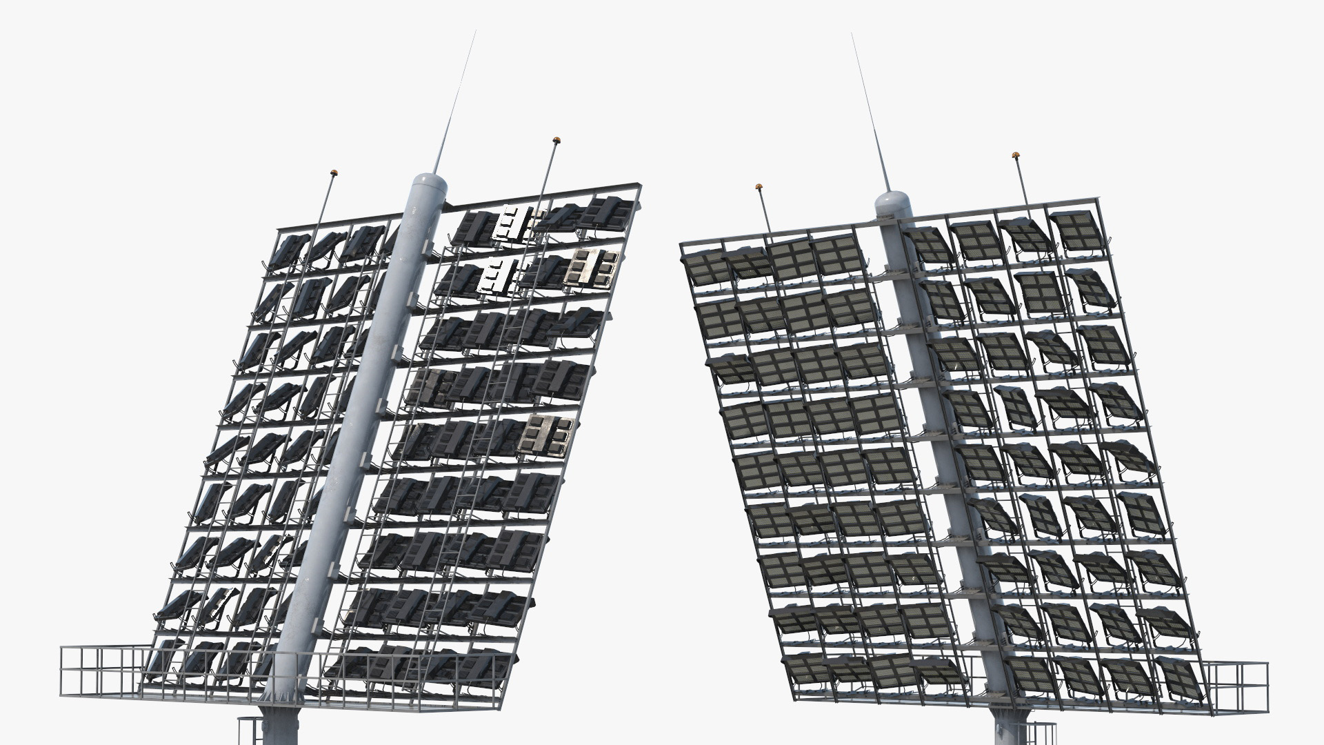 Tall Sports Lighting Column with Projector - view 4