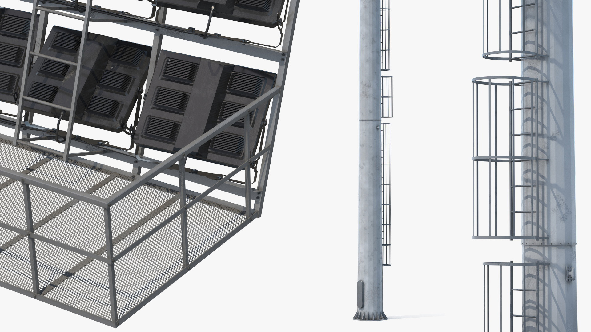 Tall Sports Lighting Column with Projector - view 8