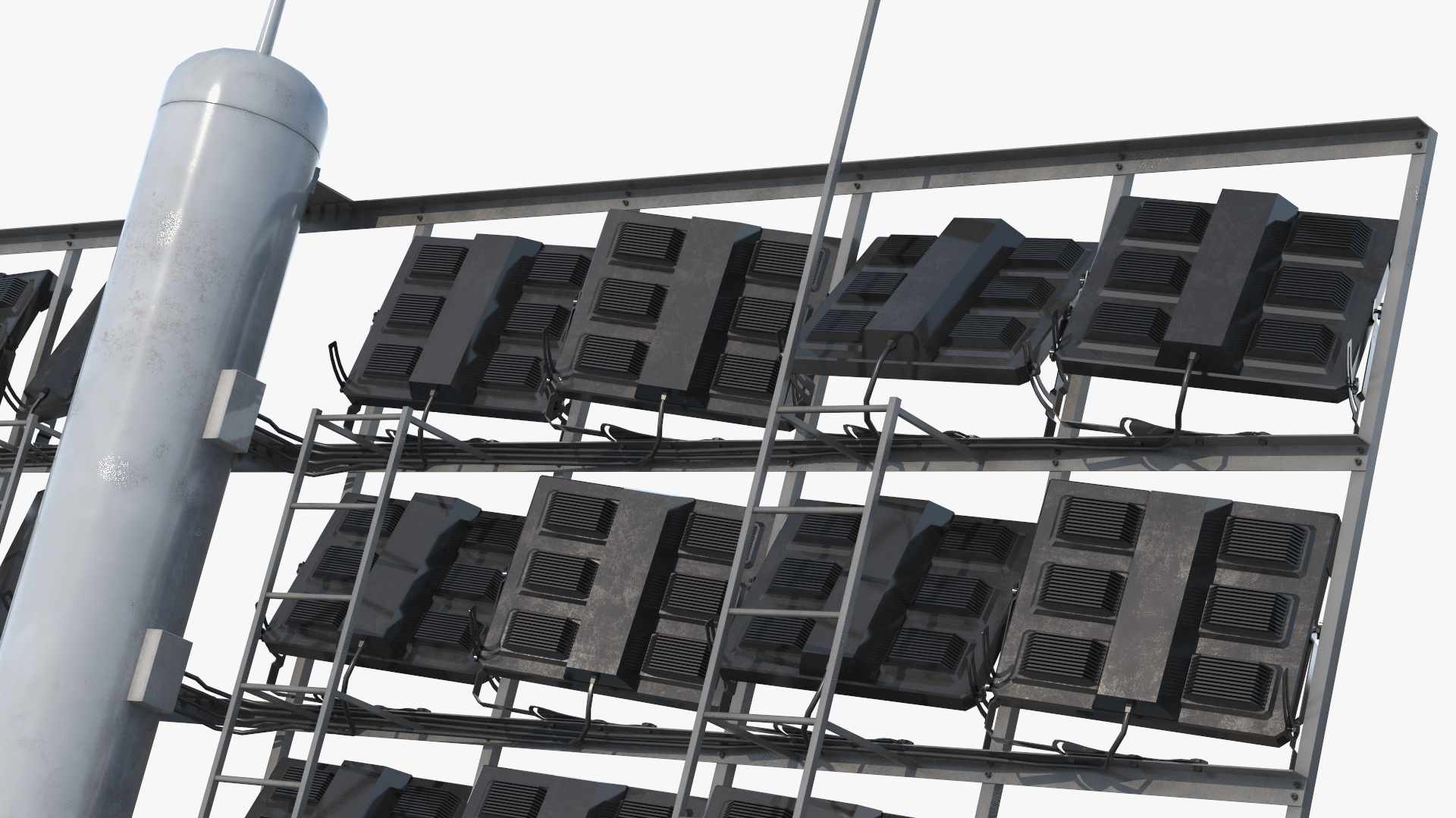 Tall Sports Lighting Column with Projector - view 7