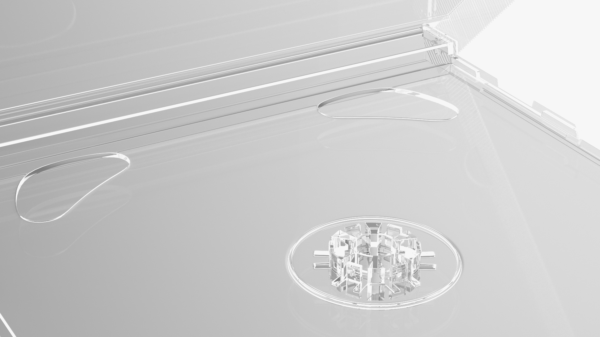 3D Clear Double CD Jewel Case