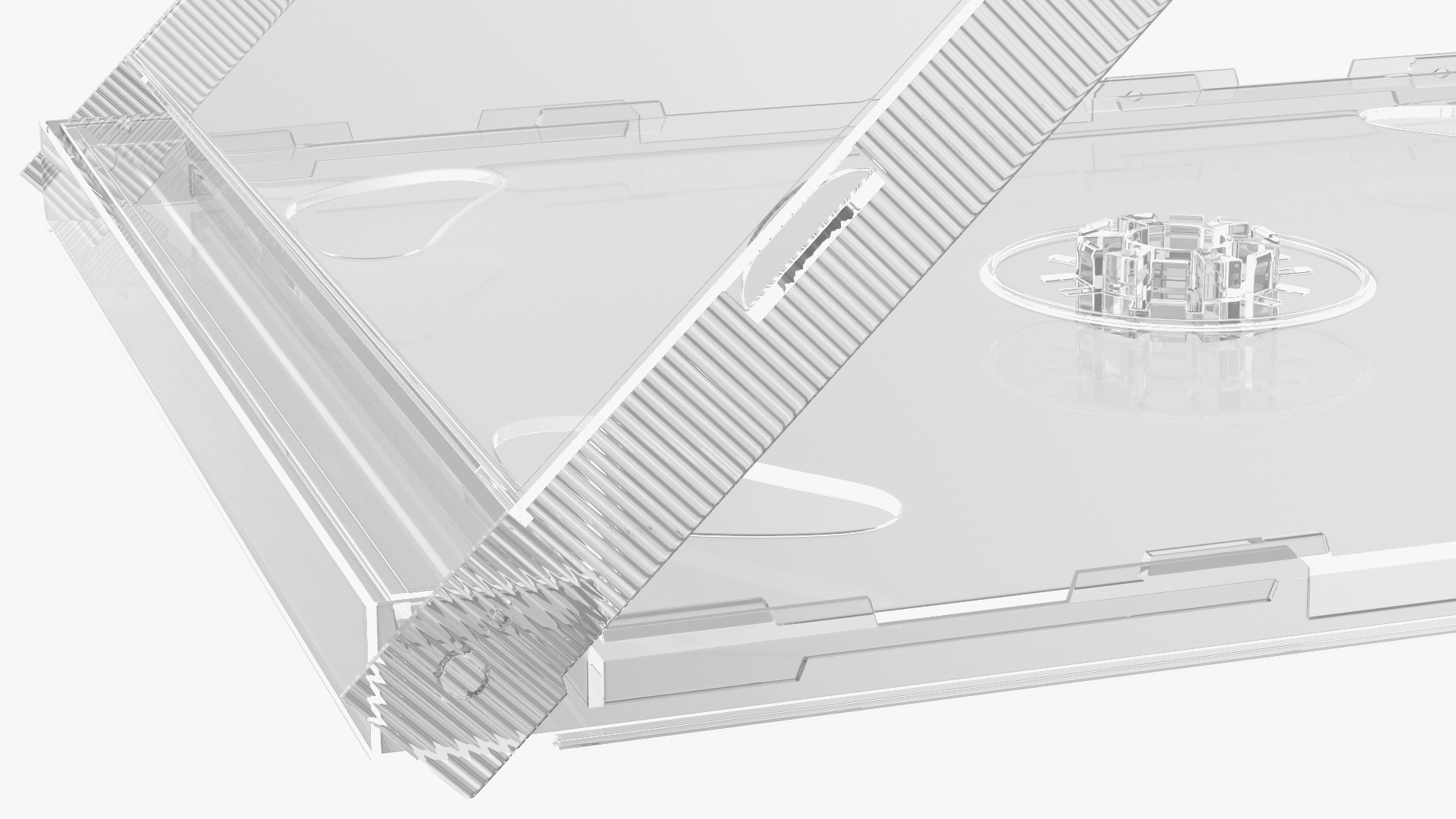 3D Clear Double CD Jewel Case