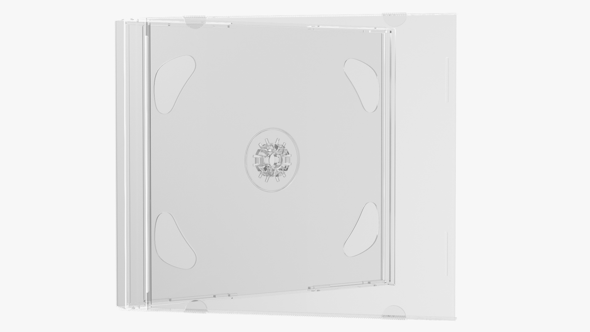 3D Clear Double CD Jewel Case