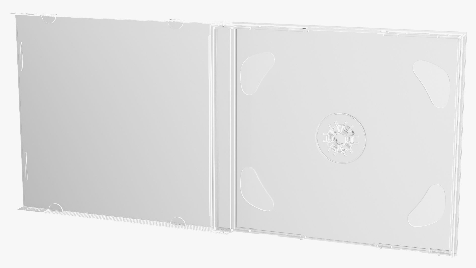 3D Clear Double CD Jewel Case