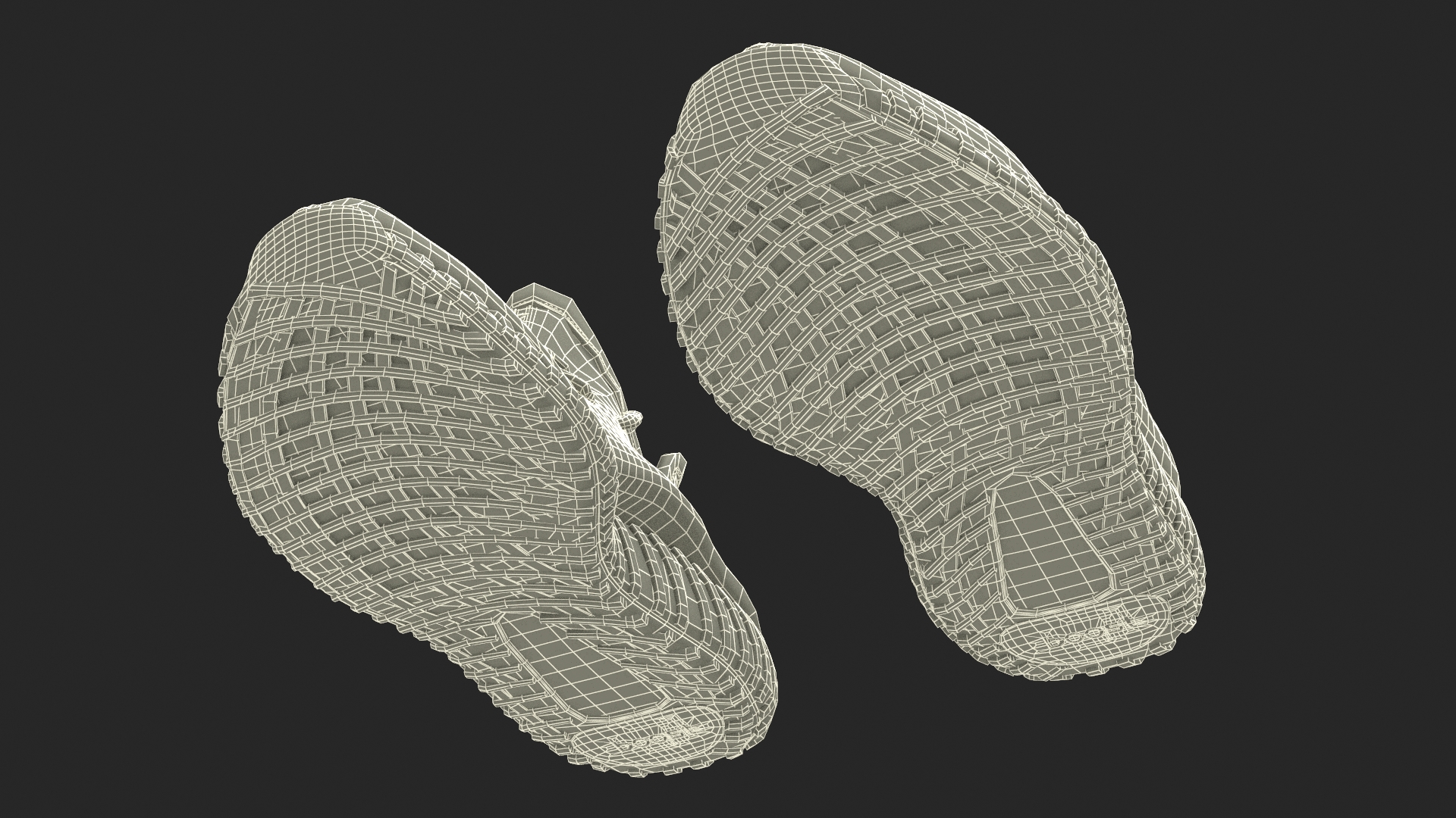 3D model Sneakers Yeeze Boost 350 White