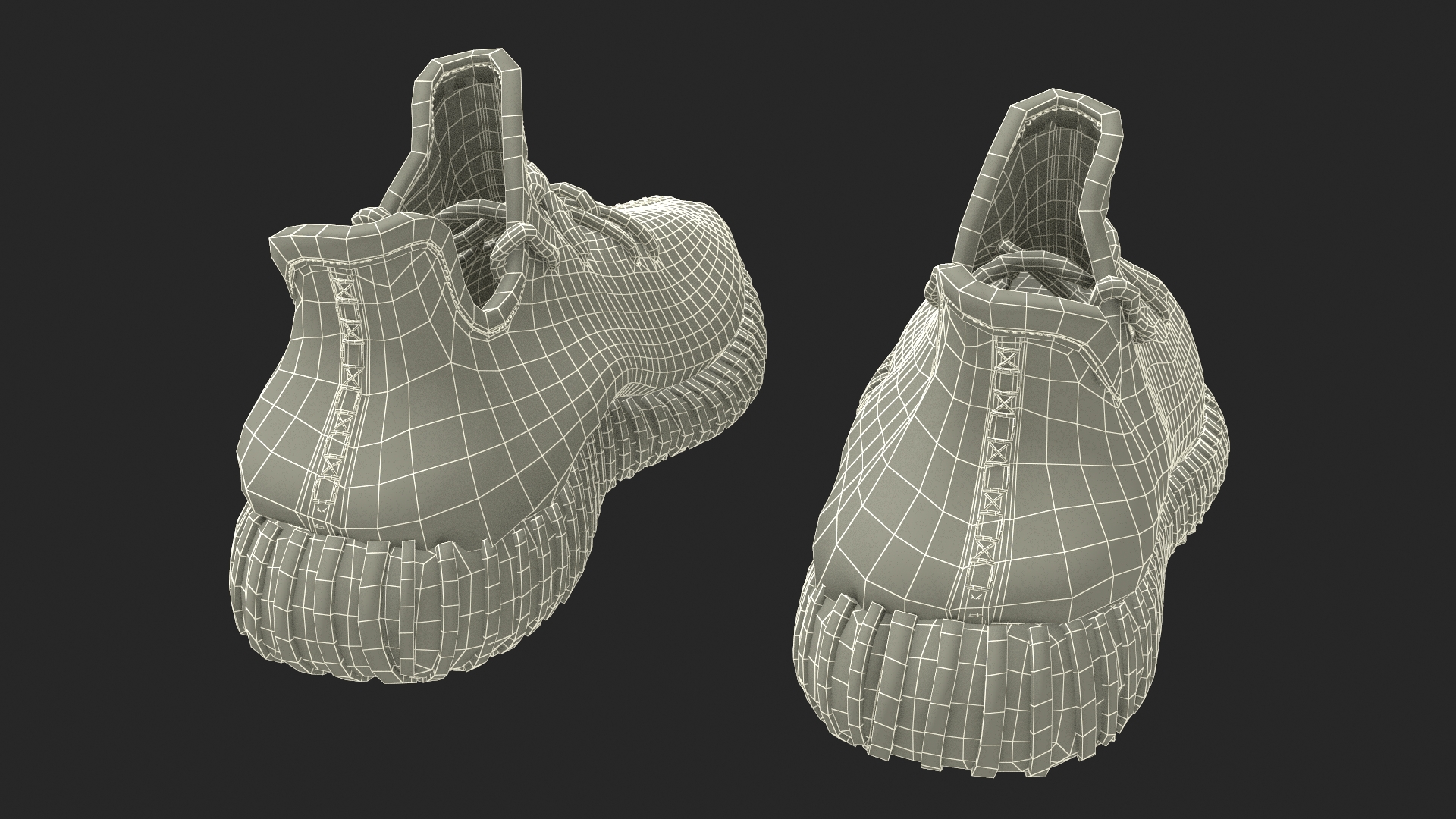 3D model Sneakers Yeeze Boost 350 White