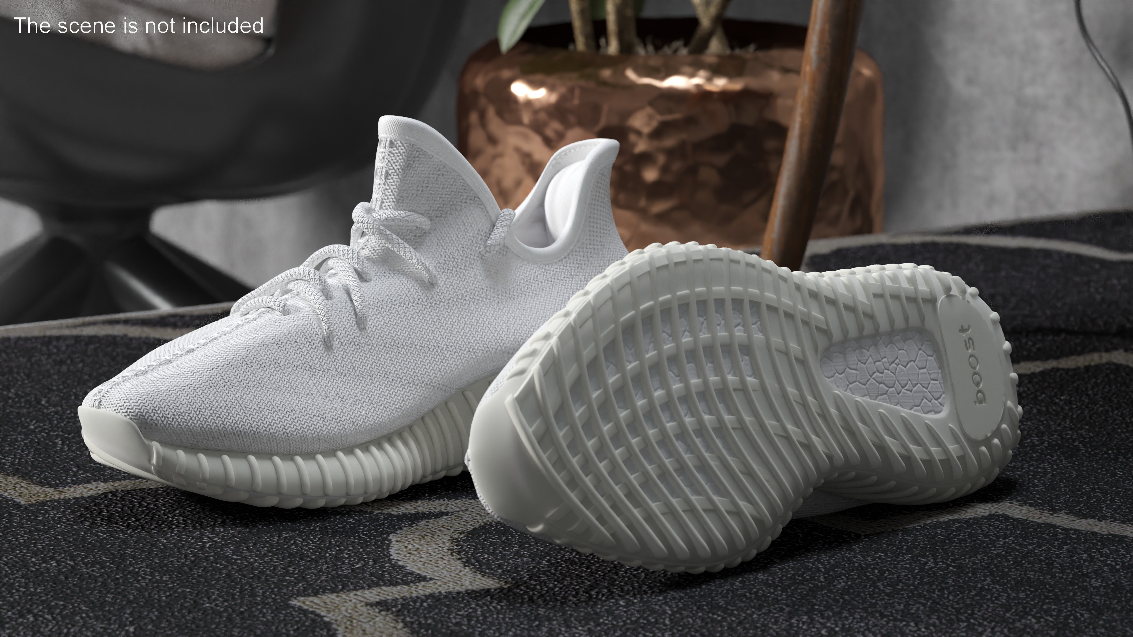 3D model Sneakers Yeeze Boost 350 White