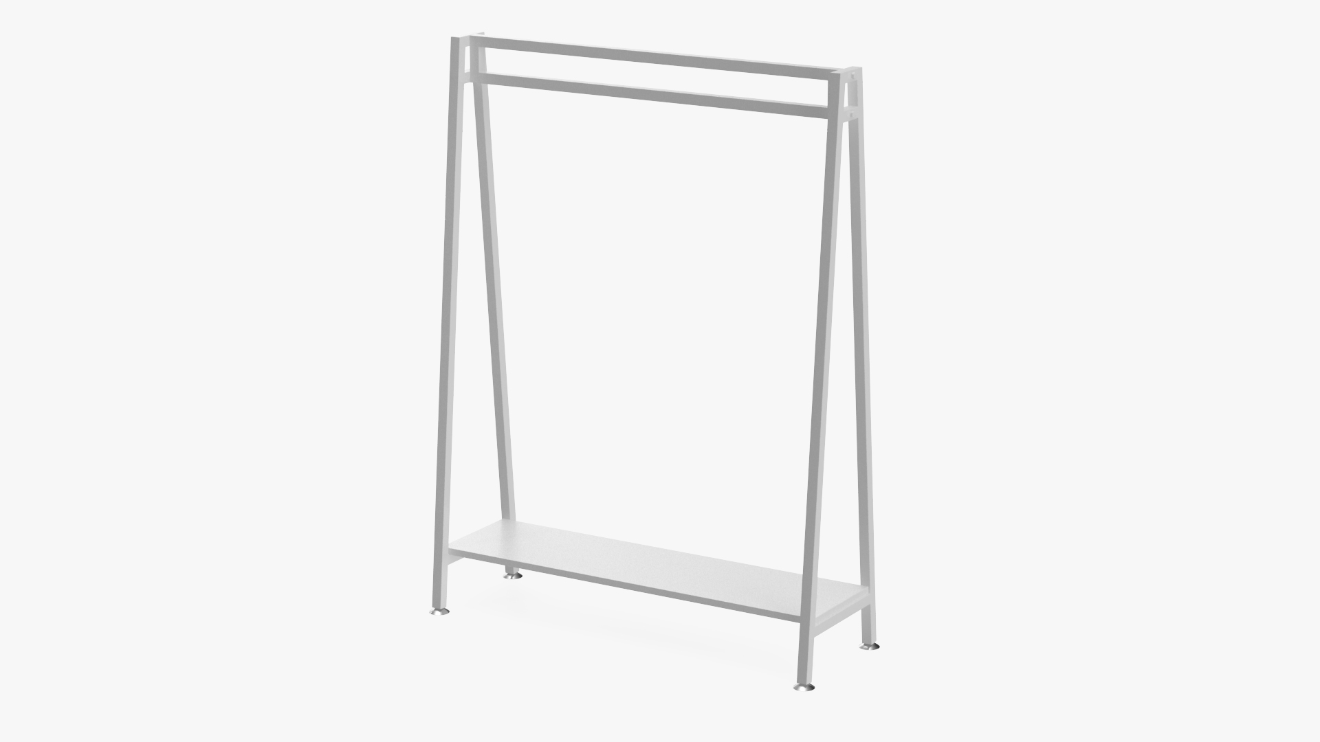 3D Cloth Coat Rack White