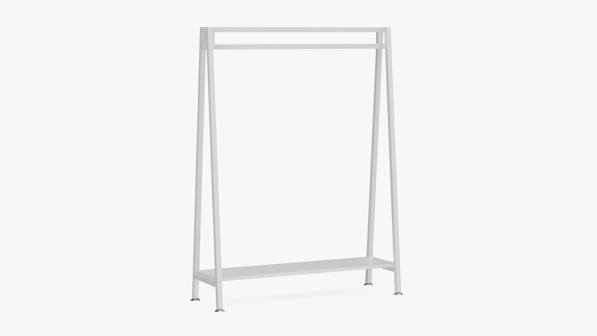 3D Cloth Coat Rack White