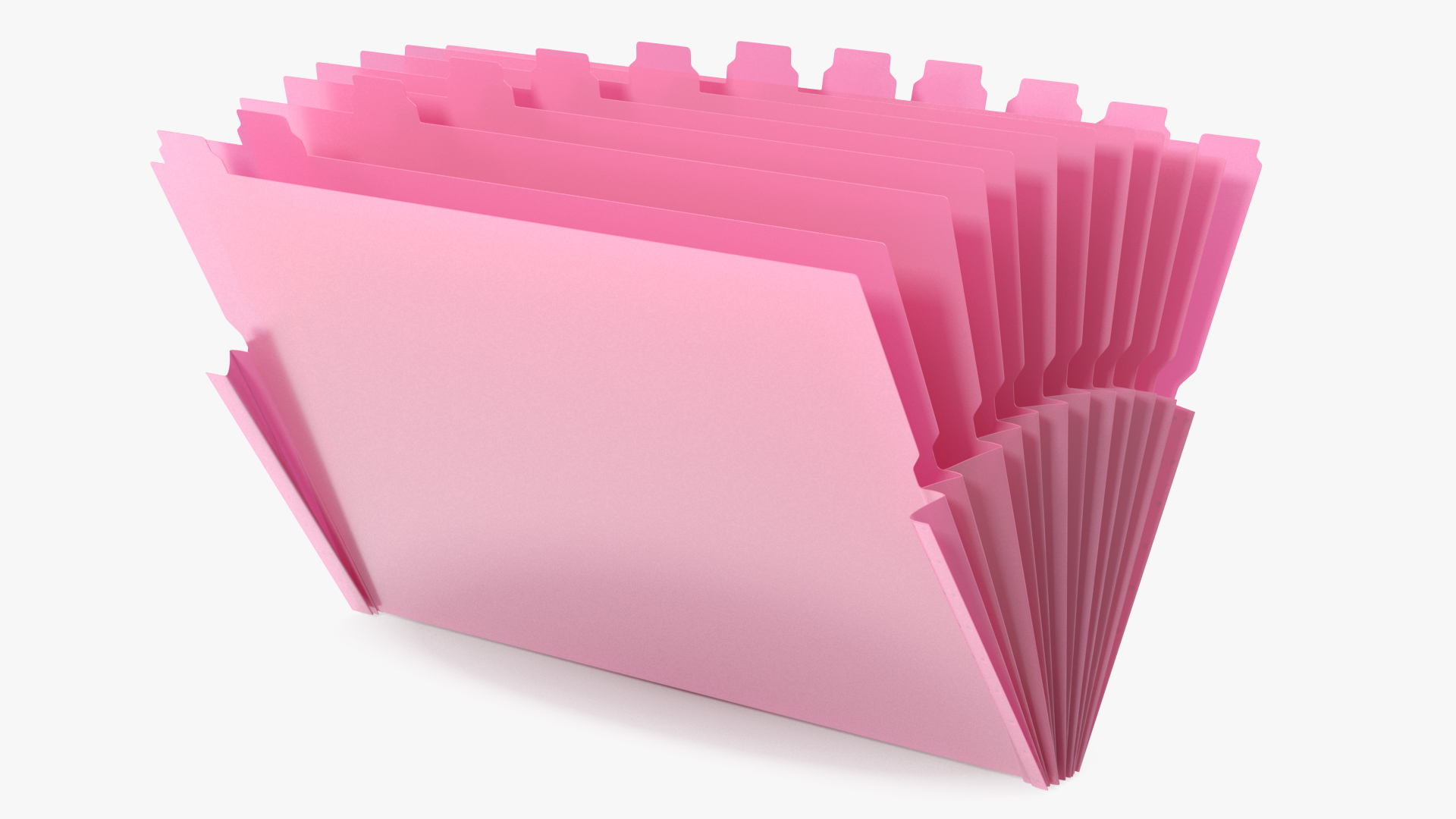 Pocket File Folders Open Pink 3D model