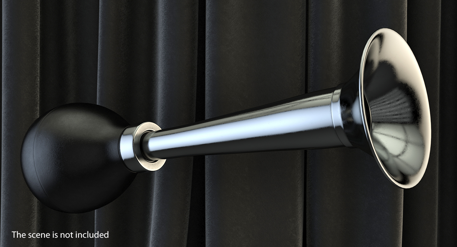 3D Vintage Car Horn