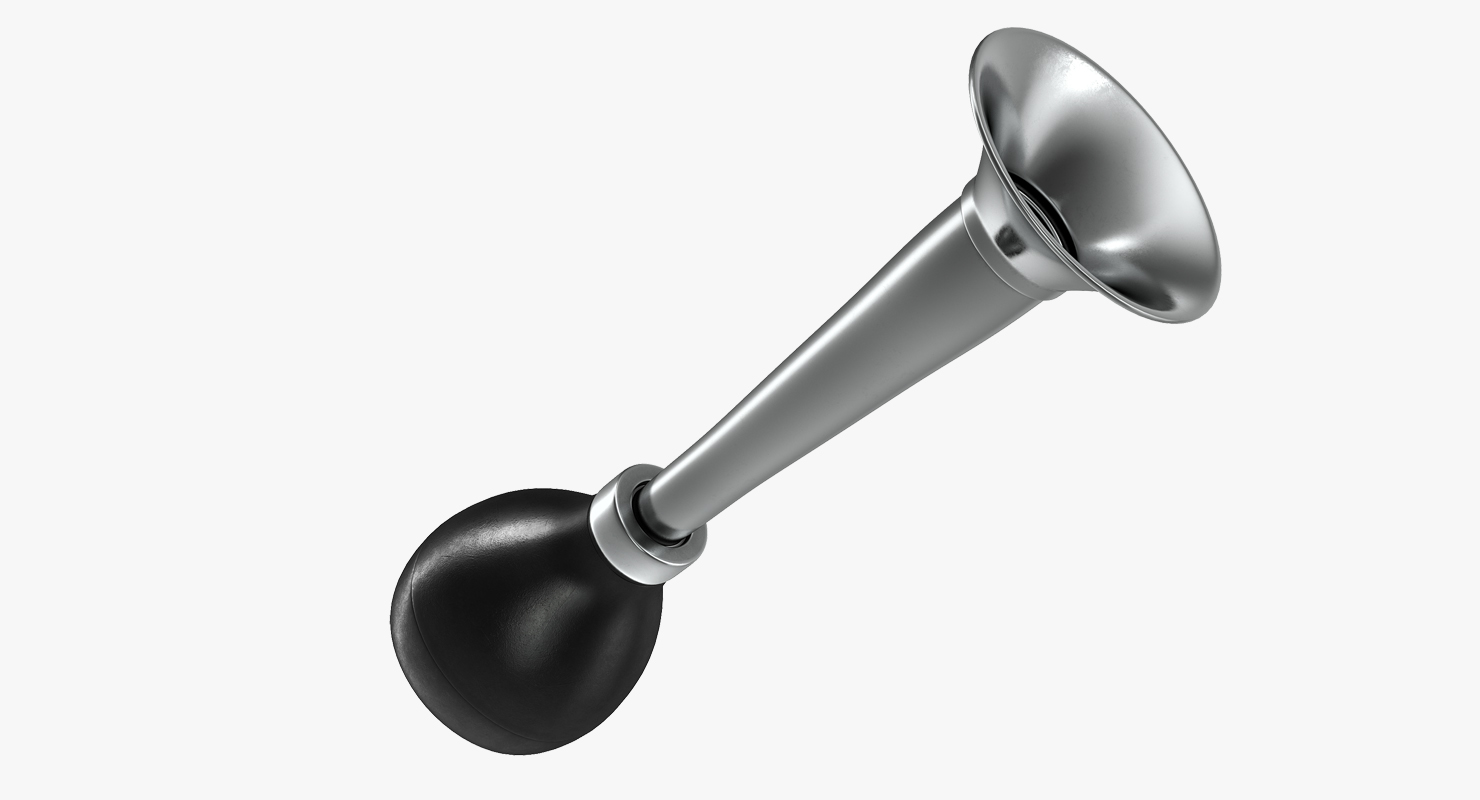 3D Vintage Car Horn