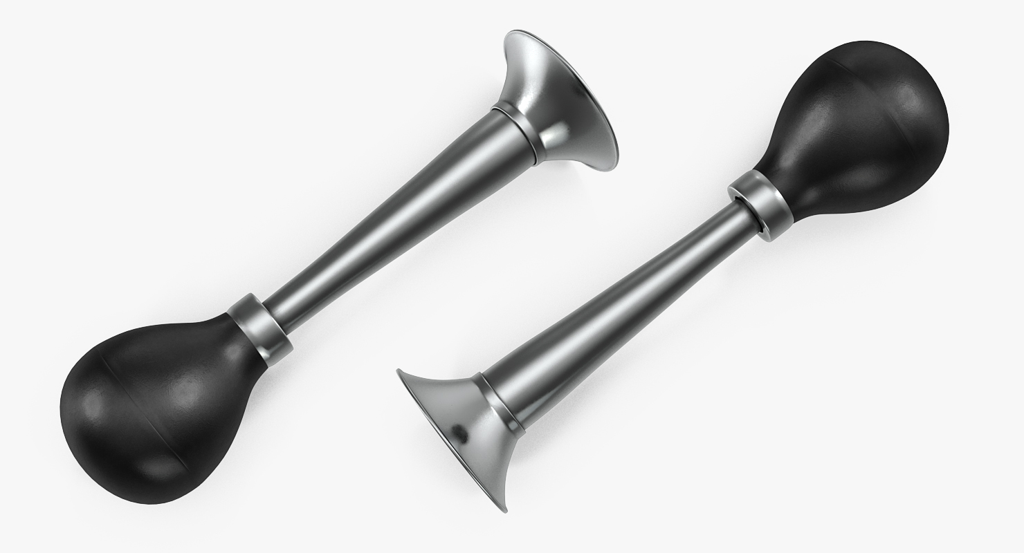 3D Vintage Car Horn