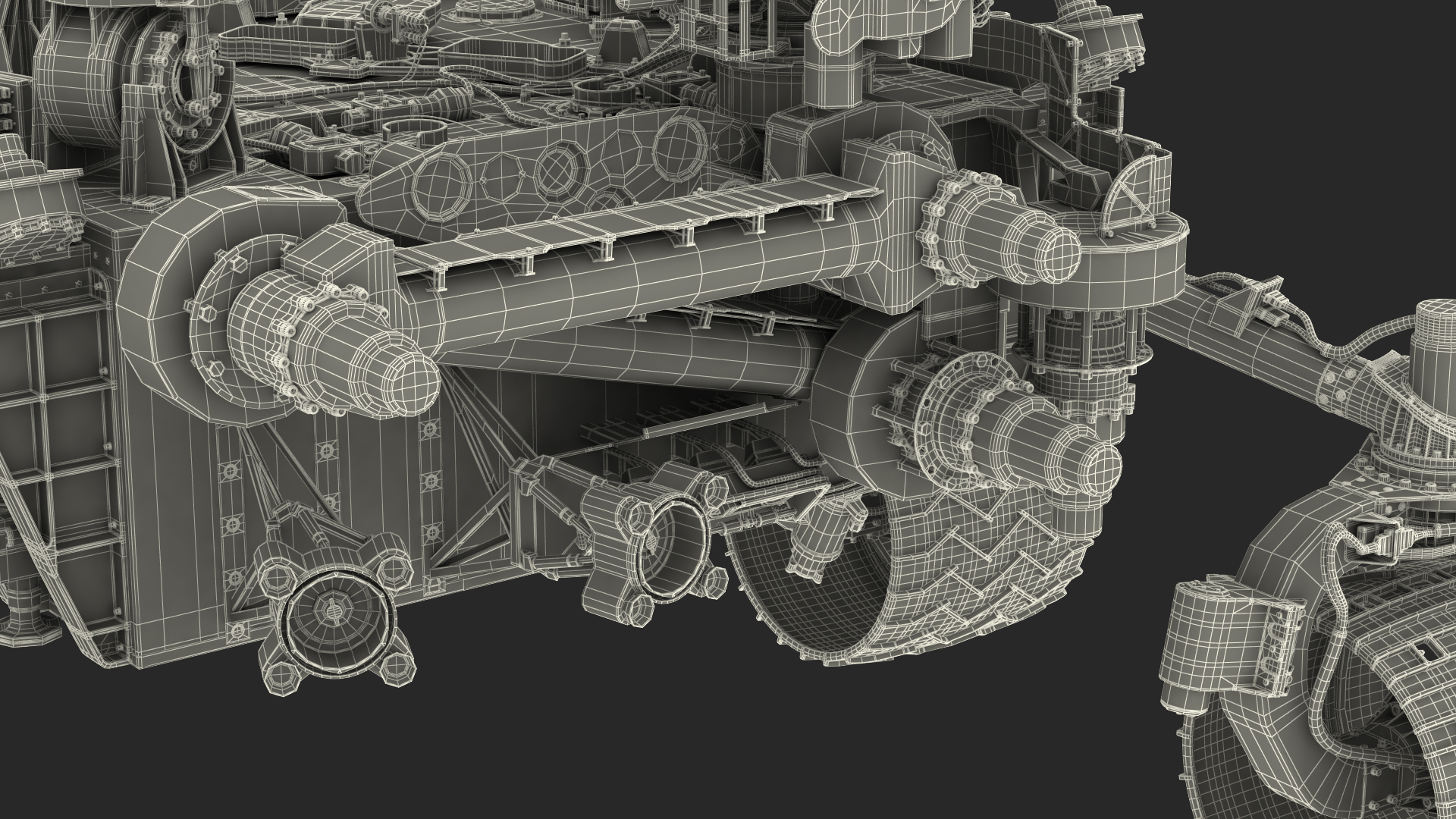 3D Curiosity Mars Rover Dusty Rigged model