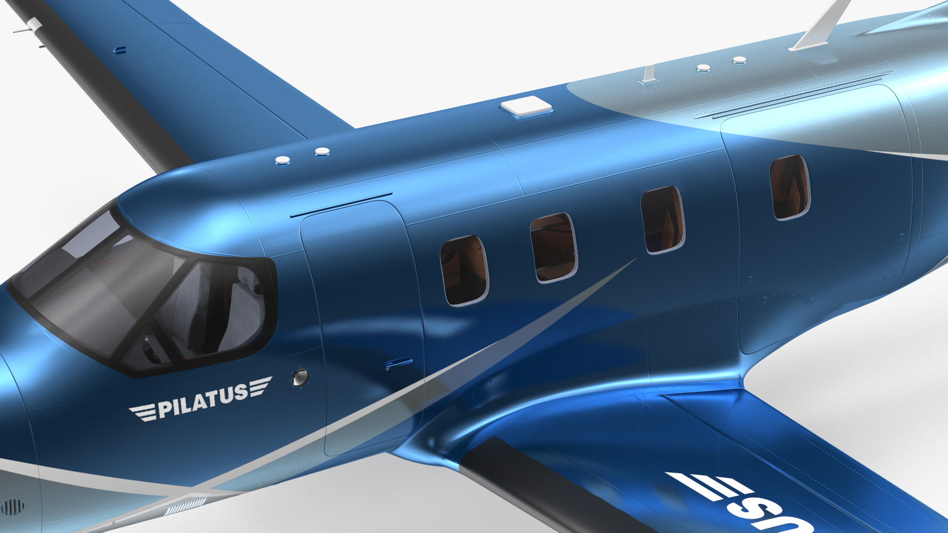 3D Pilatus PC12 NGX Business Plane