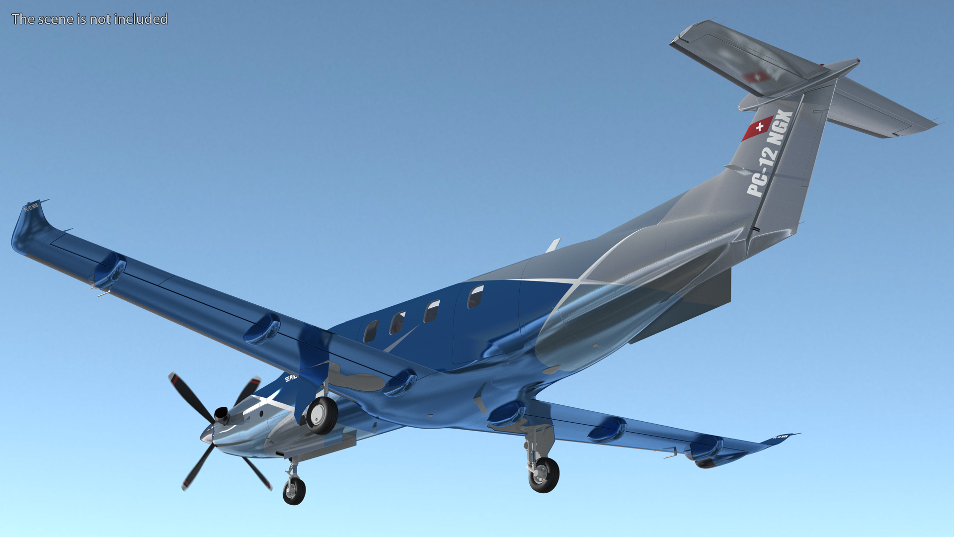 3D Pilatus PC12 NGX Business Plane