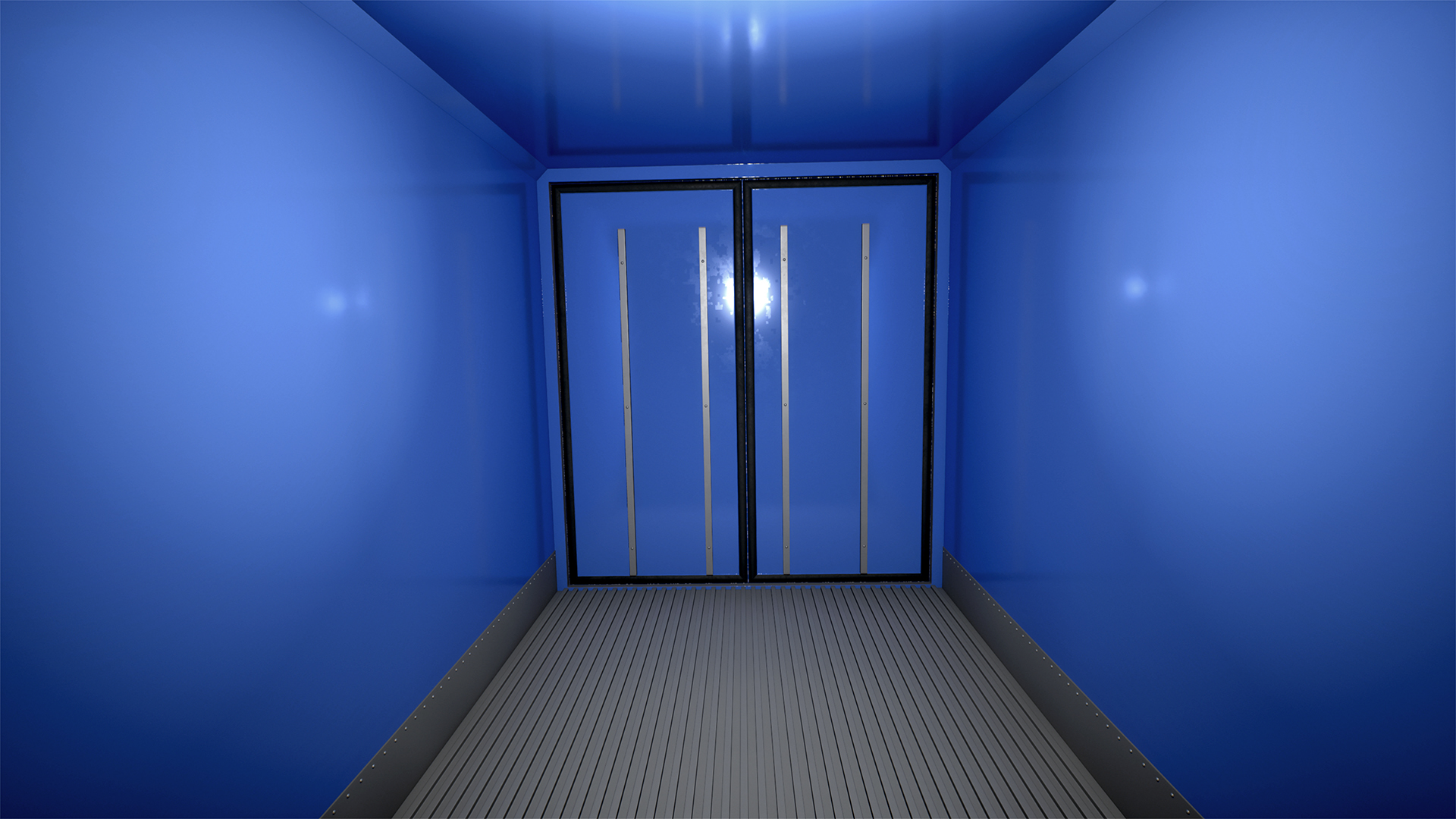 Japanese Mini Truck Refrigerator Blue 3D