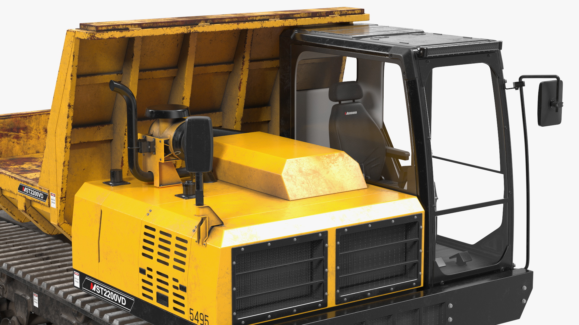 3D Morooka Dumper Dirty Rigged for Cinema 4D