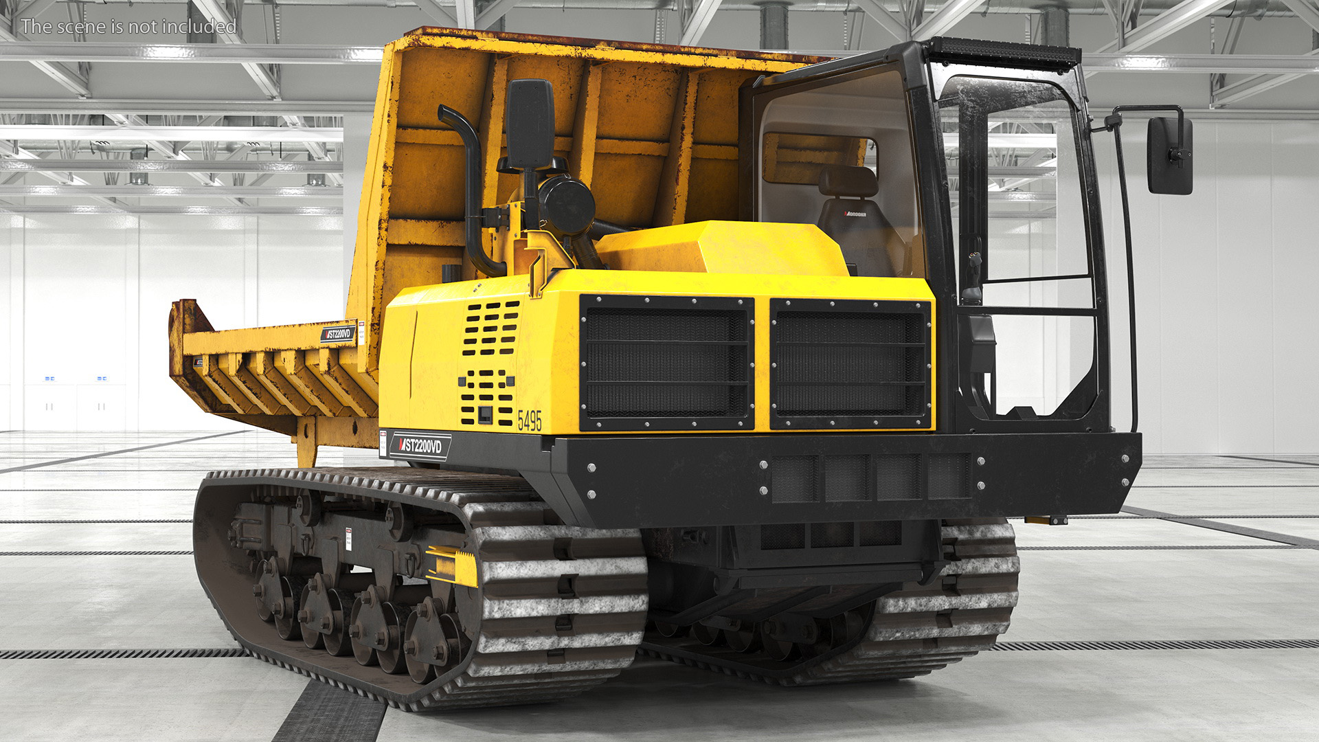 3D Morooka Dumper Dirty Rigged for Cinema 4D