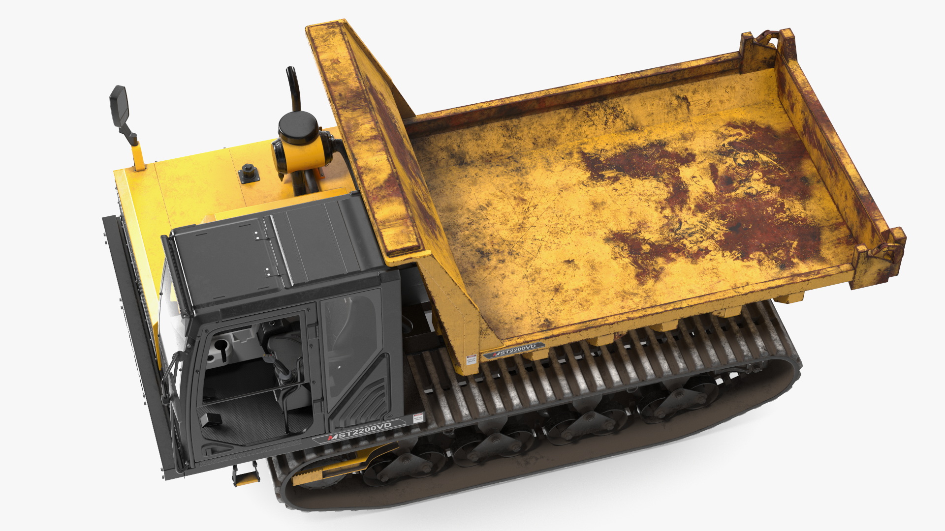 3D Morooka Dumper Dirty Rigged for Cinema 4D