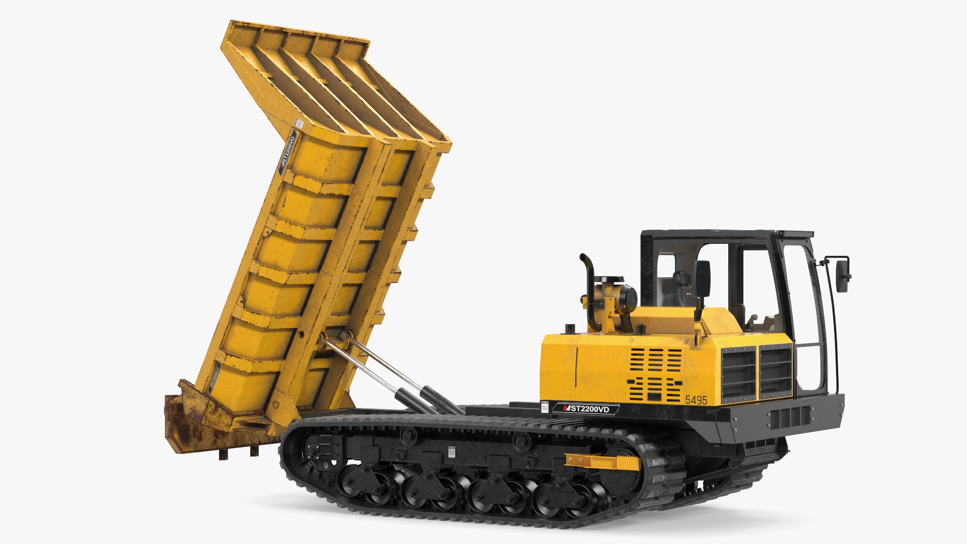 3D Morooka Dumper Dirty Rigged for Cinema 4D