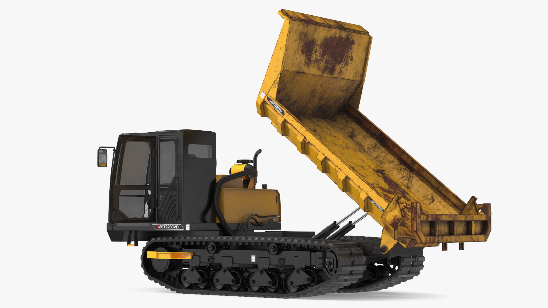3D Morooka Dumper Dirty Rigged for Cinema 4D