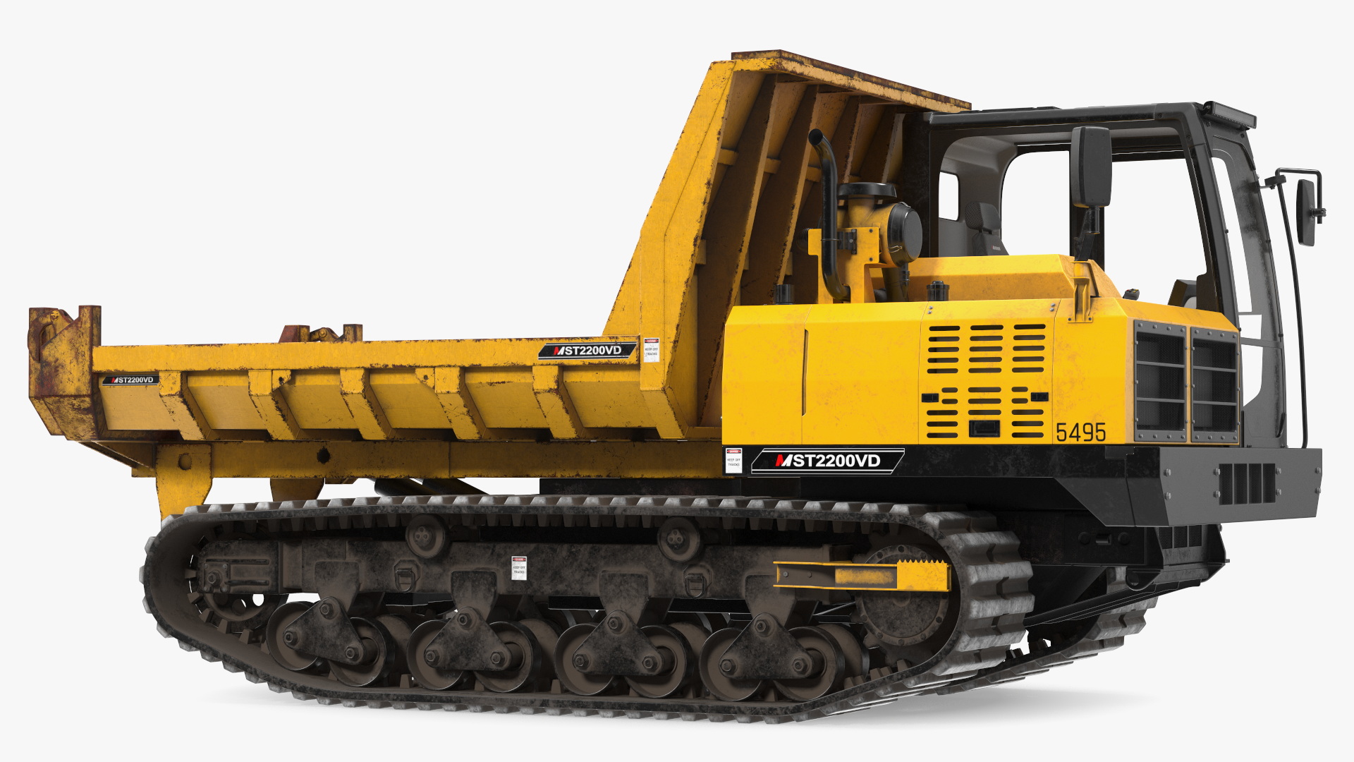 3D Morooka Dumper Dirty Rigged for Cinema 4D