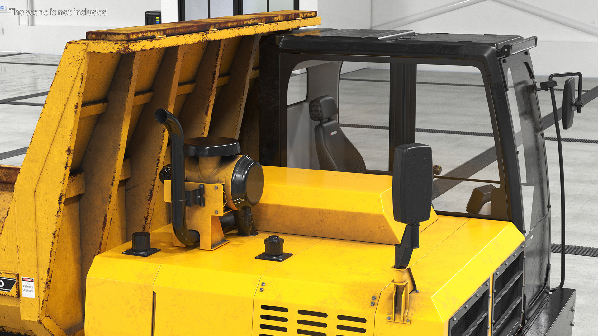3D Morooka Dumper Dirty Rigged for Cinema 4D