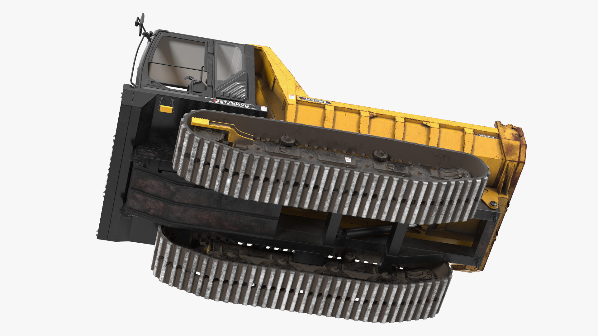 3D Morooka Dumper Dirty Rigged for Cinema 4D