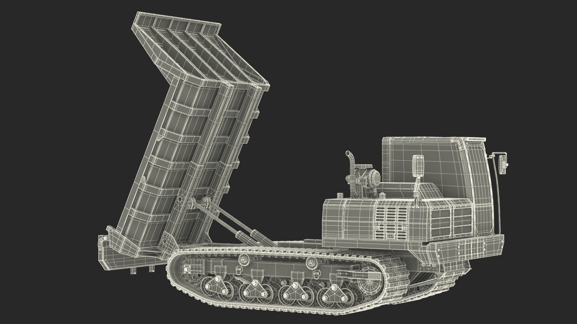 3D Morooka Dumper Dirty Rigged for Cinema 4D