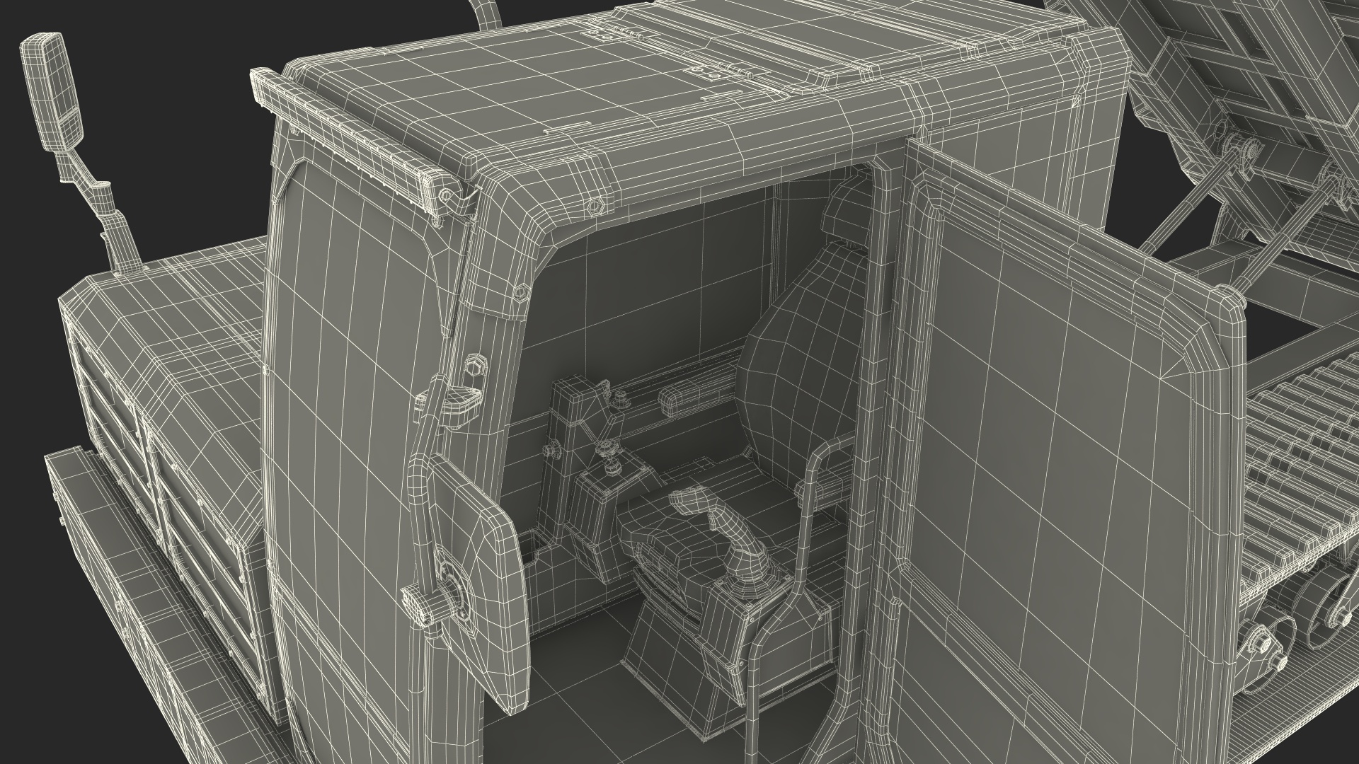3D Morooka Dumper Dirty Rigged for Cinema 4D