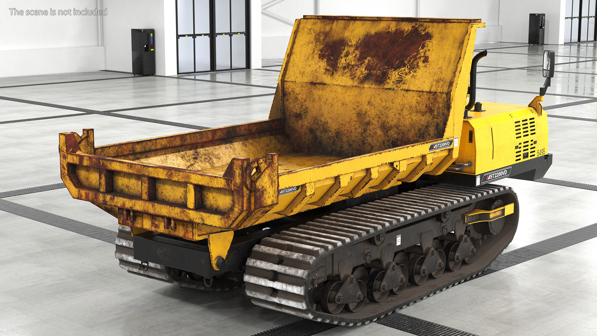 3D Morooka Dumper Dirty Rigged for Cinema 4D