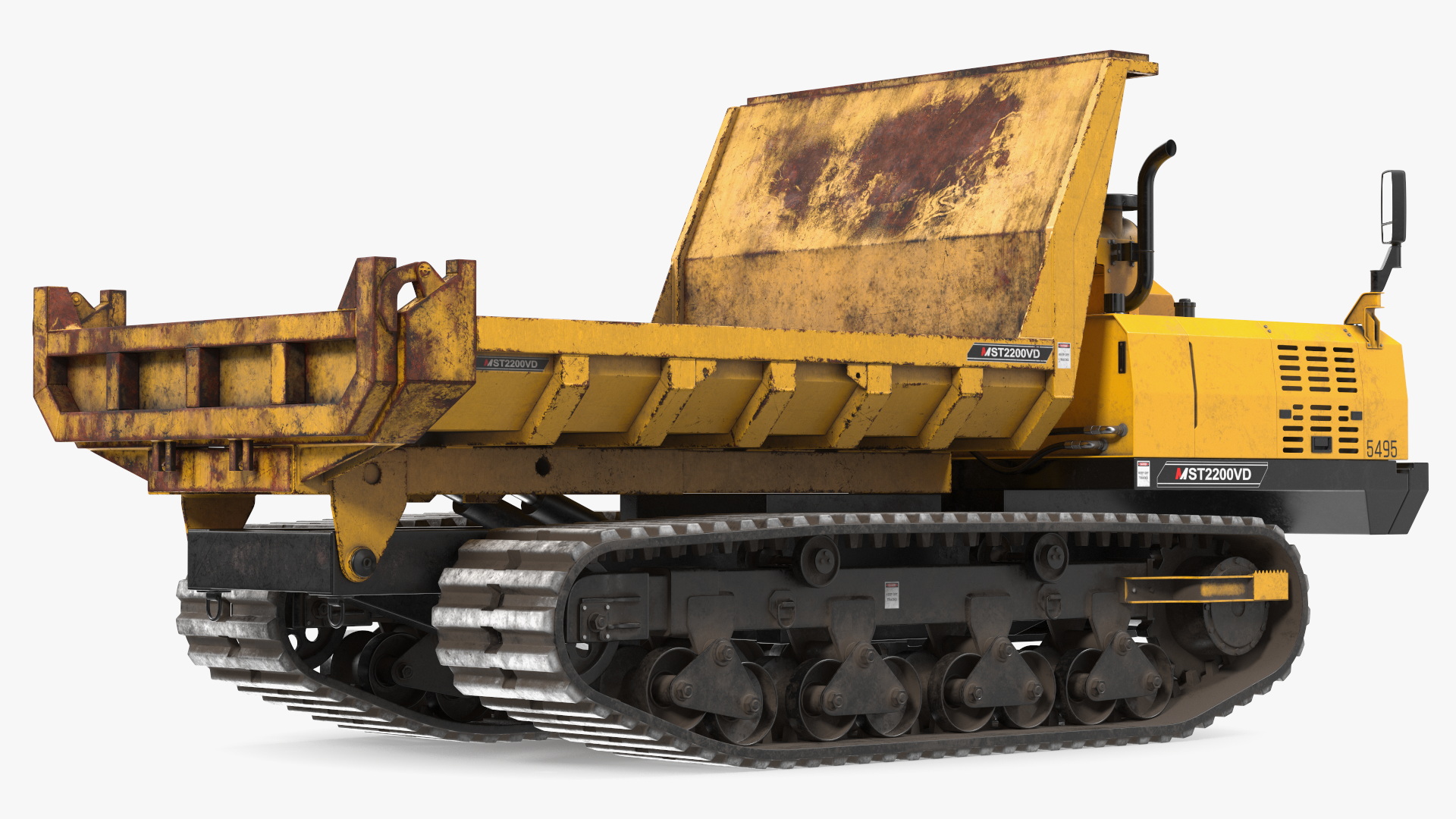3D Morooka Dumper Dirty Rigged for Cinema 4D