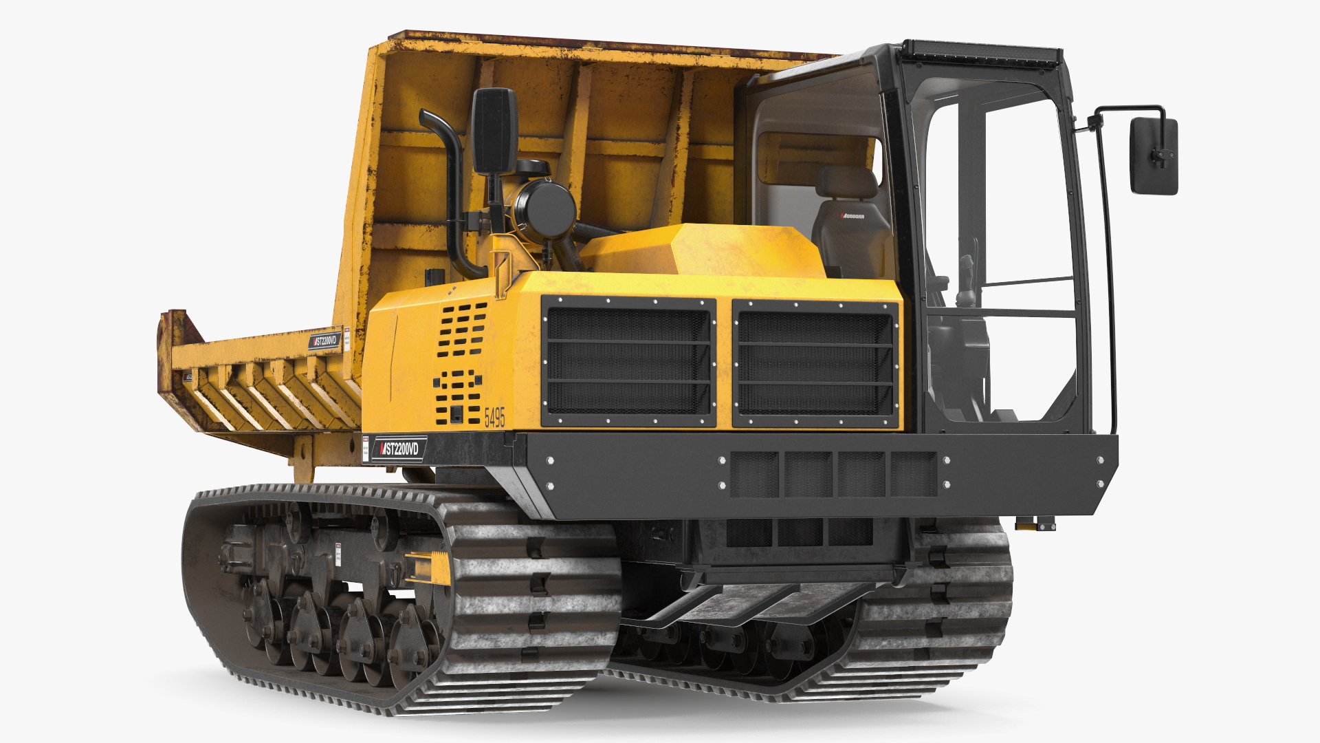 3D Morooka Dumper Dirty Rigged for Cinema 4D