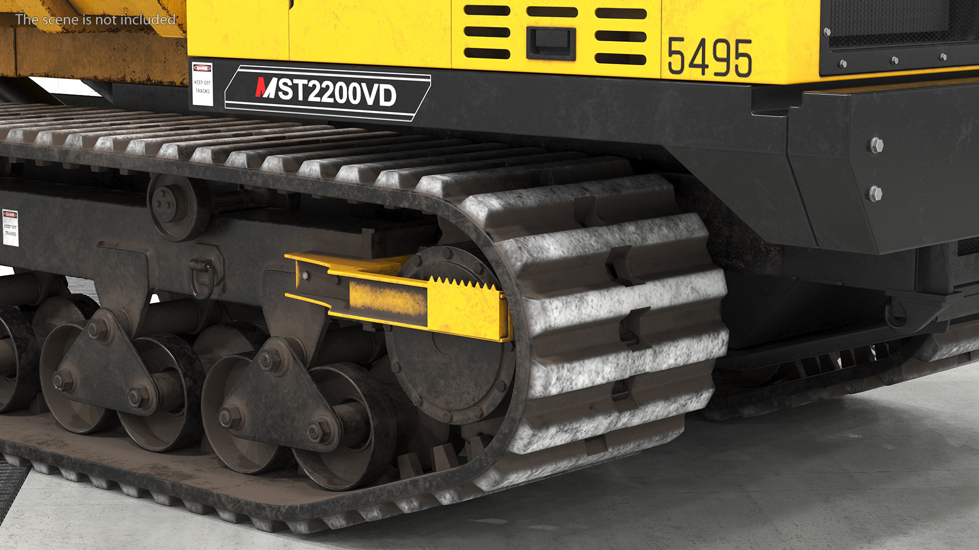 3D Morooka Dumper Dirty Rigged for Cinema 4D