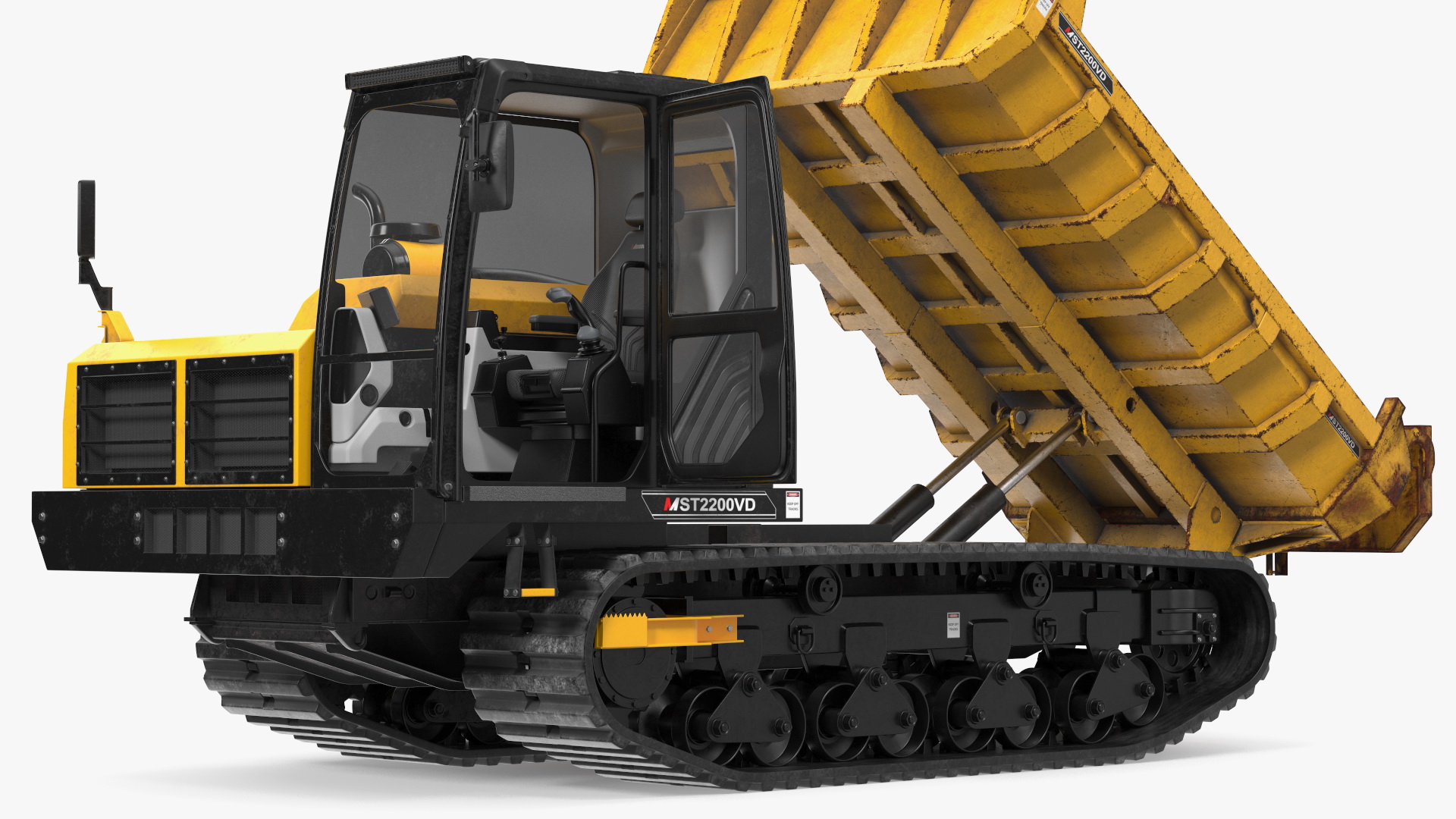 3D Morooka Dumper Dirty Rigged for Cinema 4D