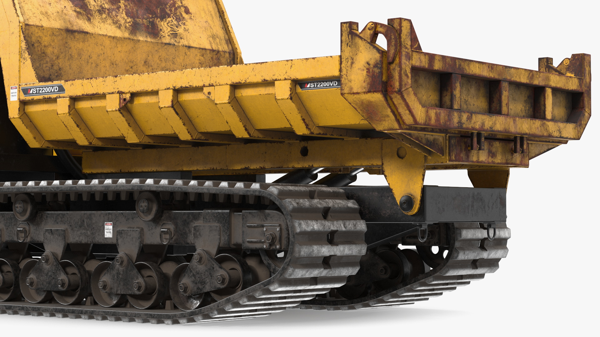3D Morooka Dumper Dirty Rigged for Cinema 4D