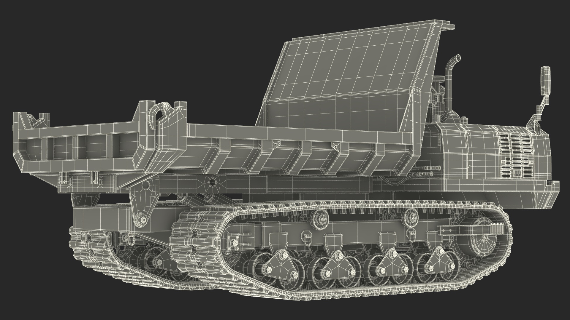 3D Morooka Dumper Dirty Rigged for Cinema 4D