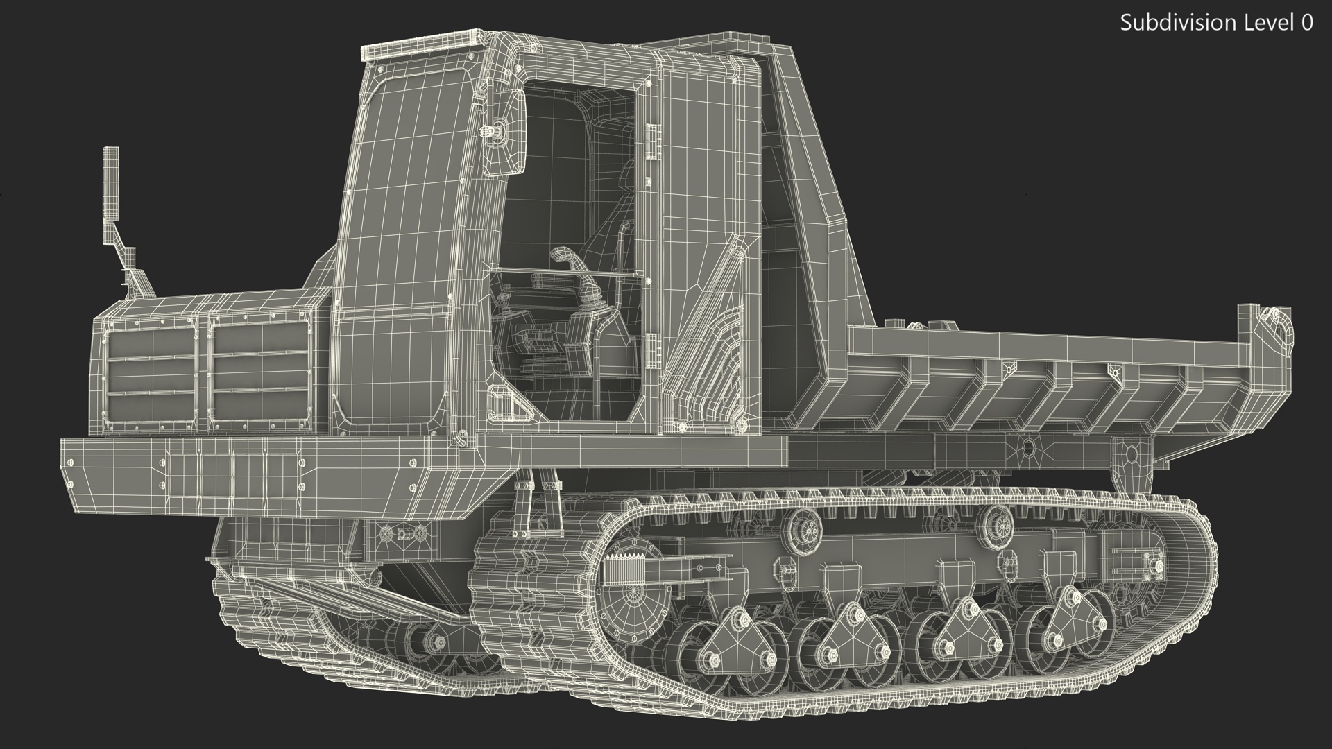 3D Morooka Dumper Dirty Rigged for Cinema 4D