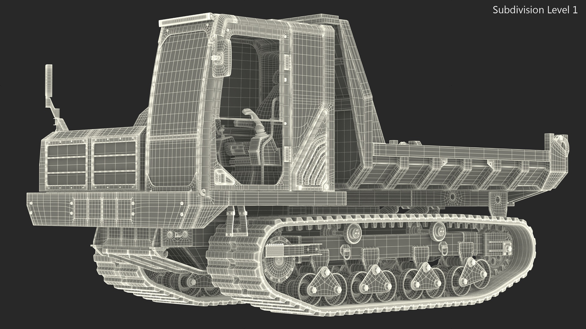 3D Morooka Dumper Dirty Rigged for Cinema 4D