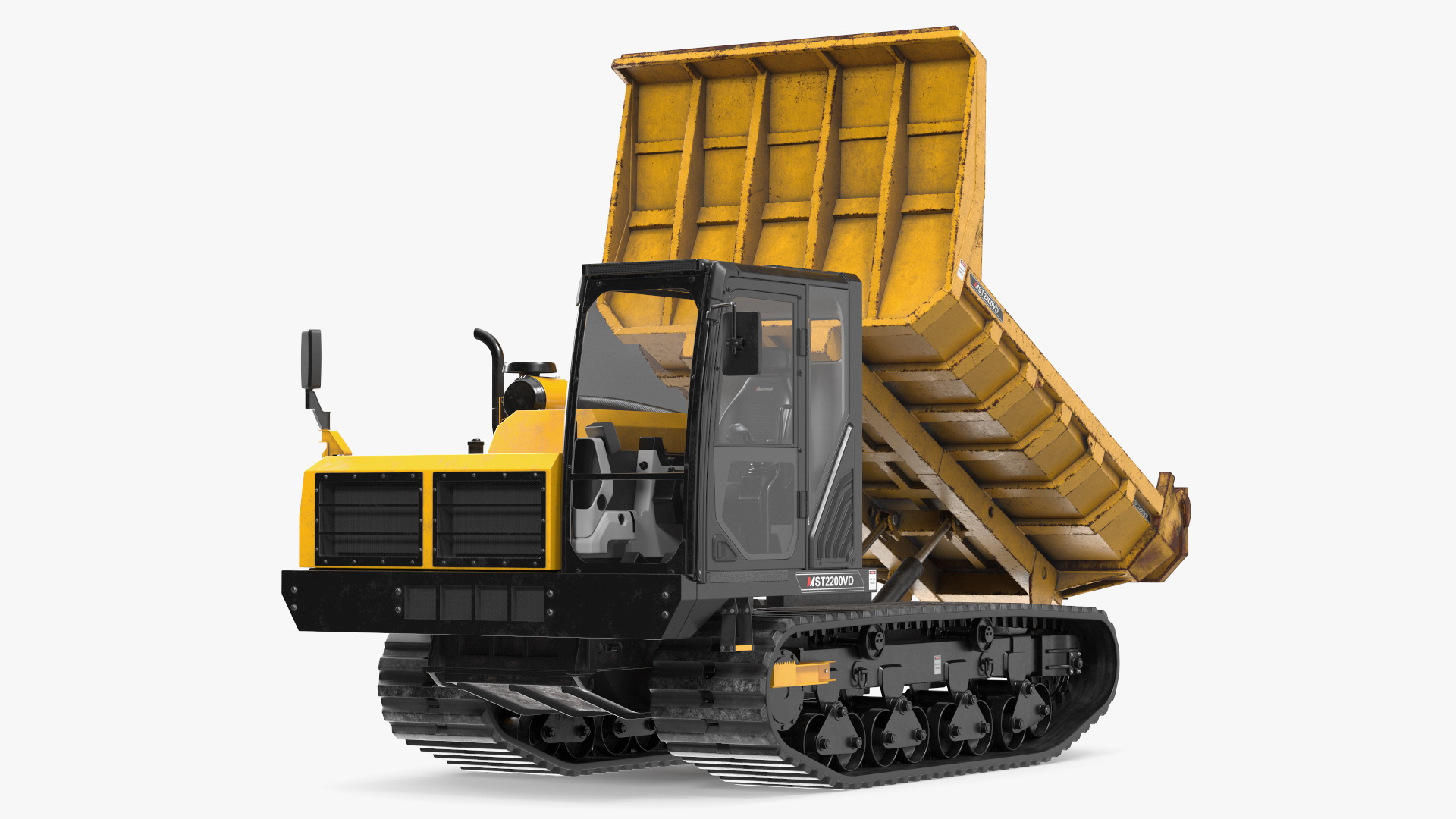 3D Morooka Dumper Dirty Rigged for Cinema 4D