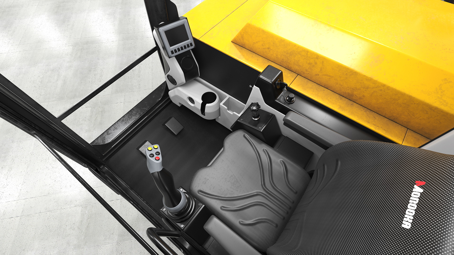3D Morooka Dumper Dirty Rigged for Cinema 4D