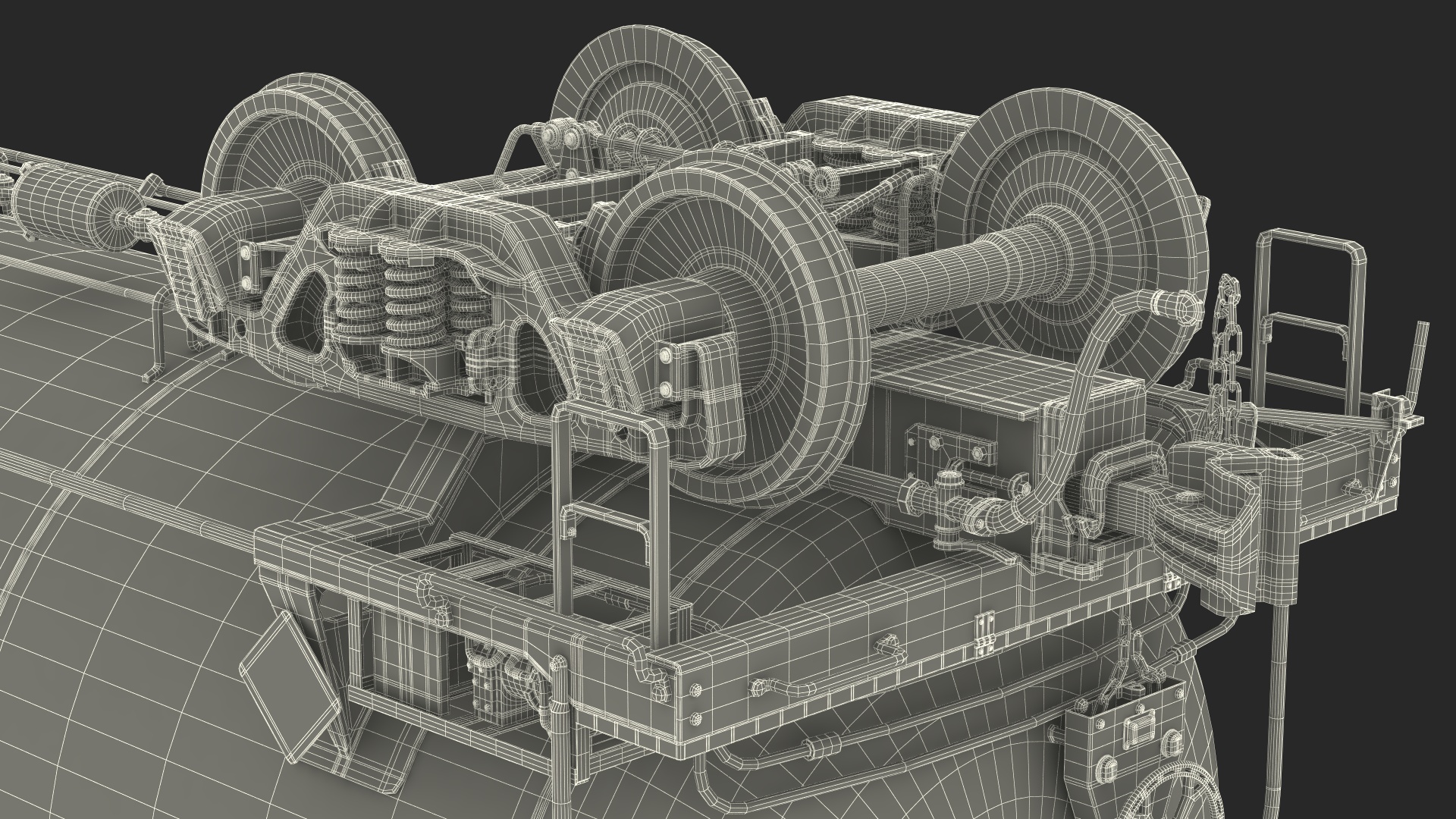 3D model Rail Tank Car 2