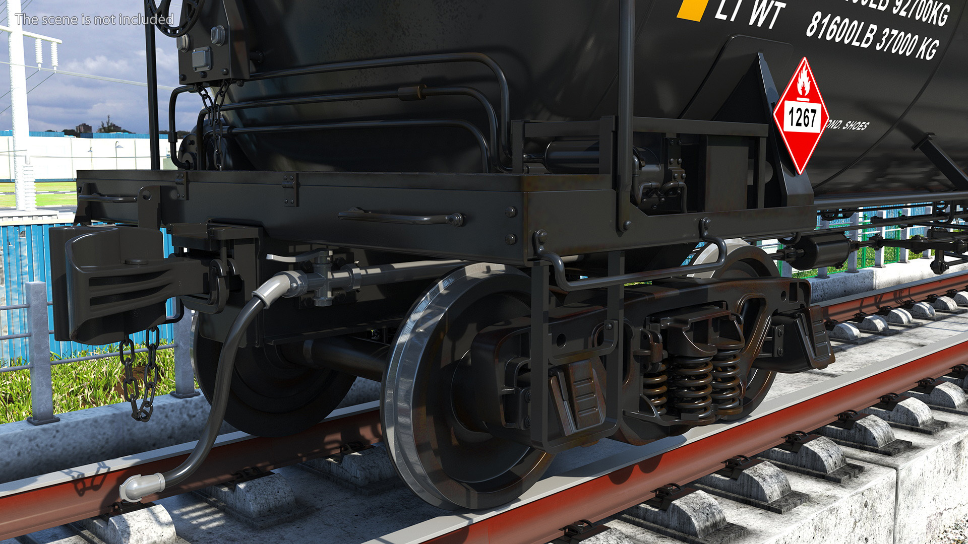 3D model Rail Tank Car 2