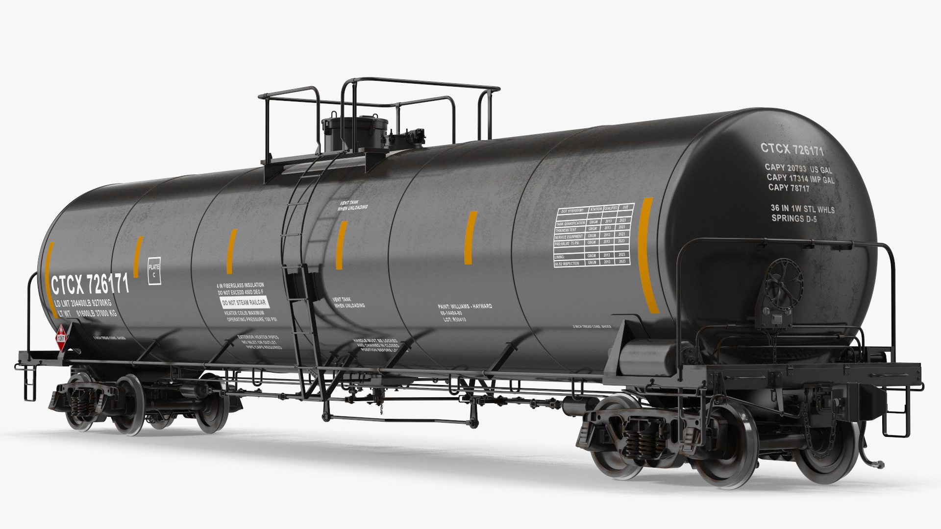 3D model Rail Tank Car 2